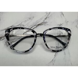 Vera Bradley Eyeglasses -Belinda-Color-Plum Pansies 51-19-135-Brand New